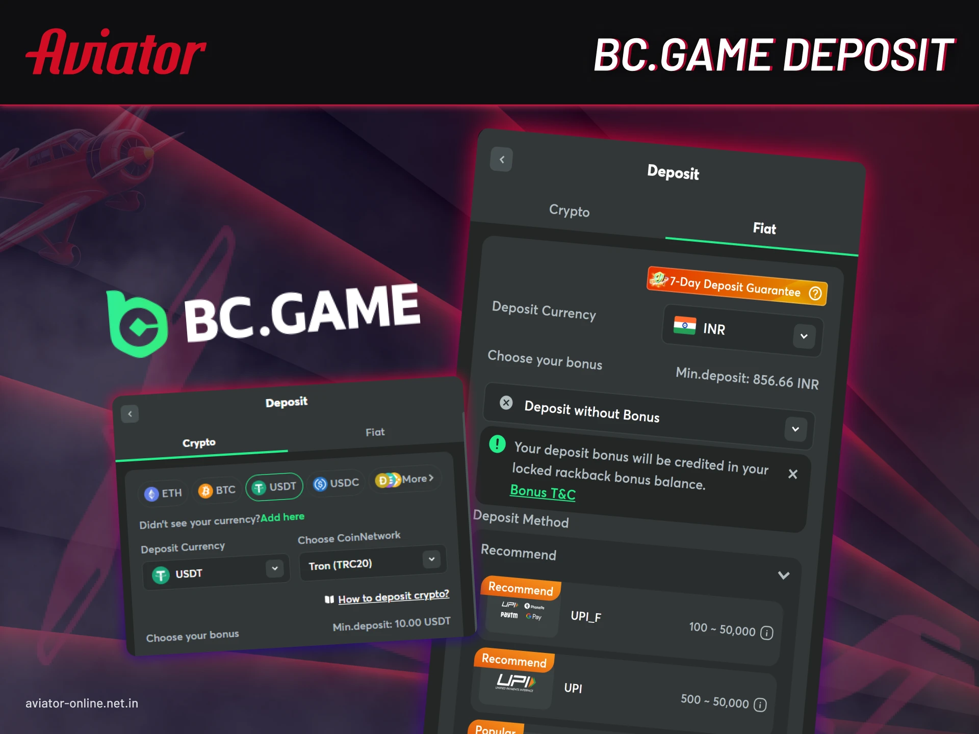 Learn everything about the BC.Game deposit.