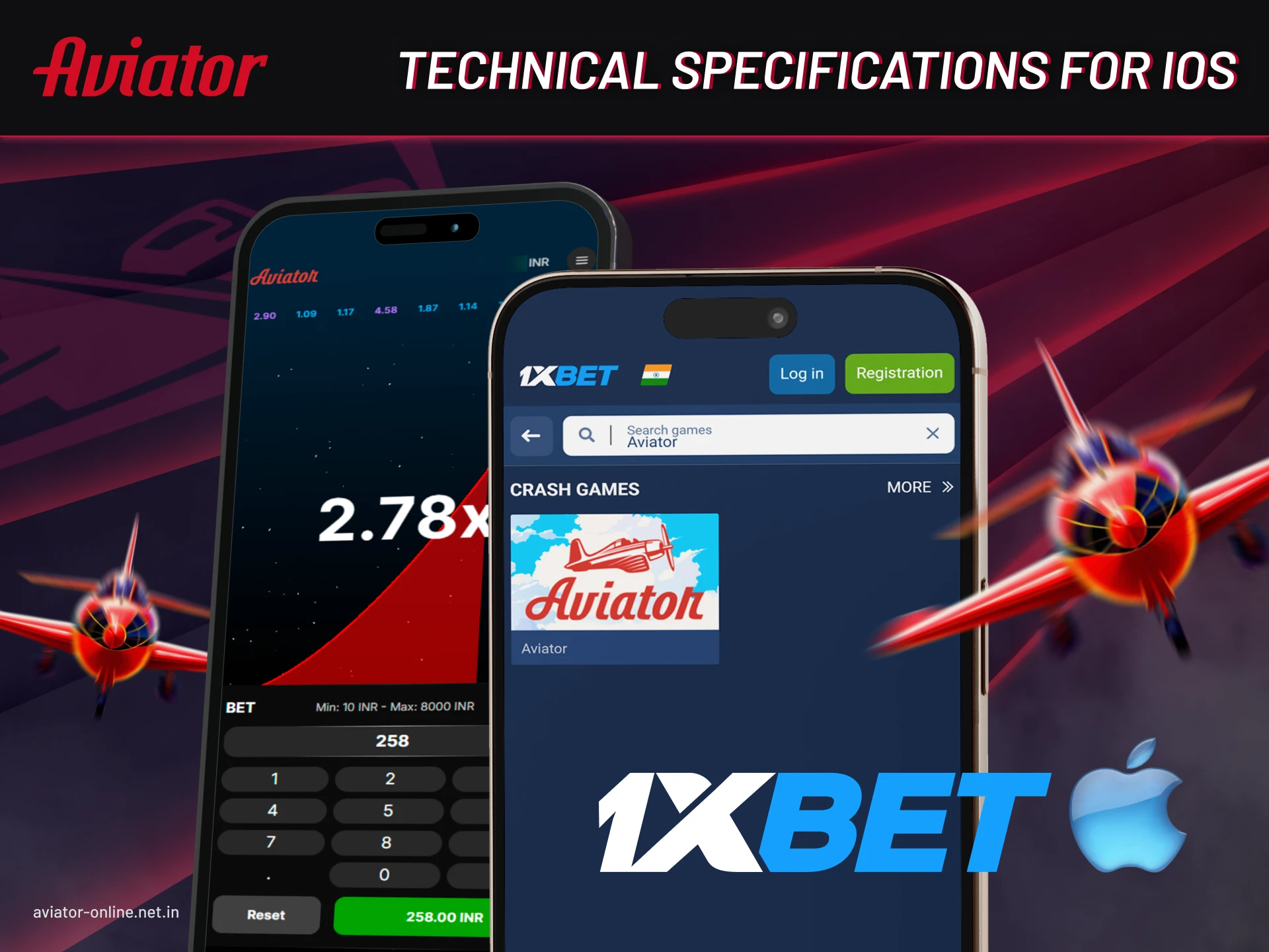 Technical specifications for iOS.