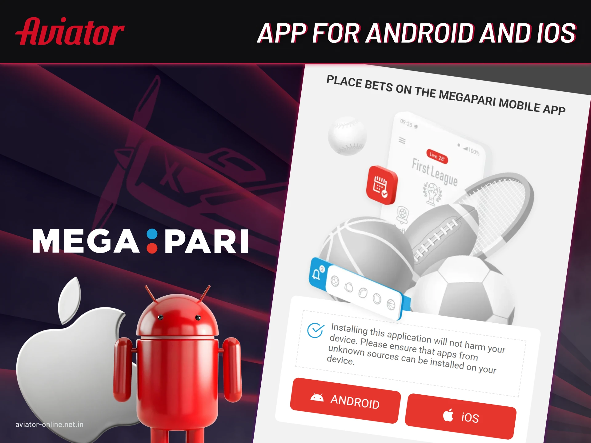 You can download the Megapari app on your Android and iOS device.