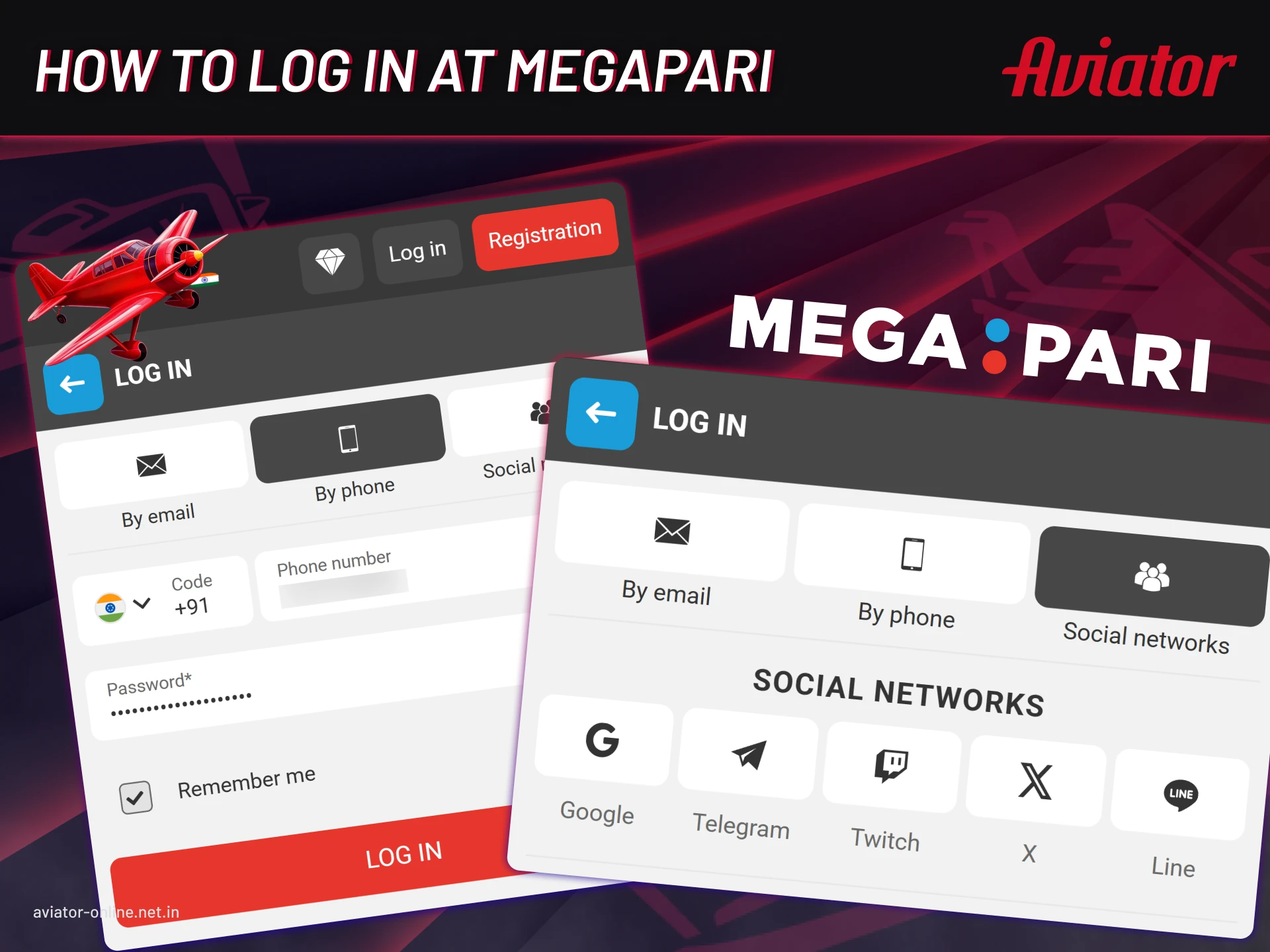 How to log in to your Megapari account.