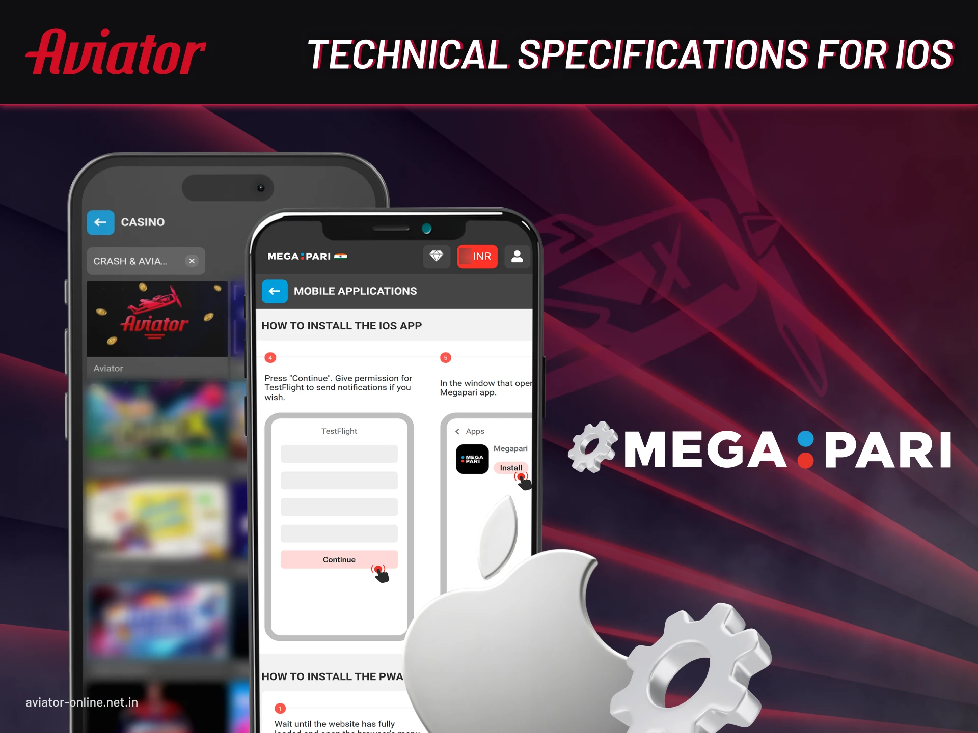 Technical specifications for iOS.