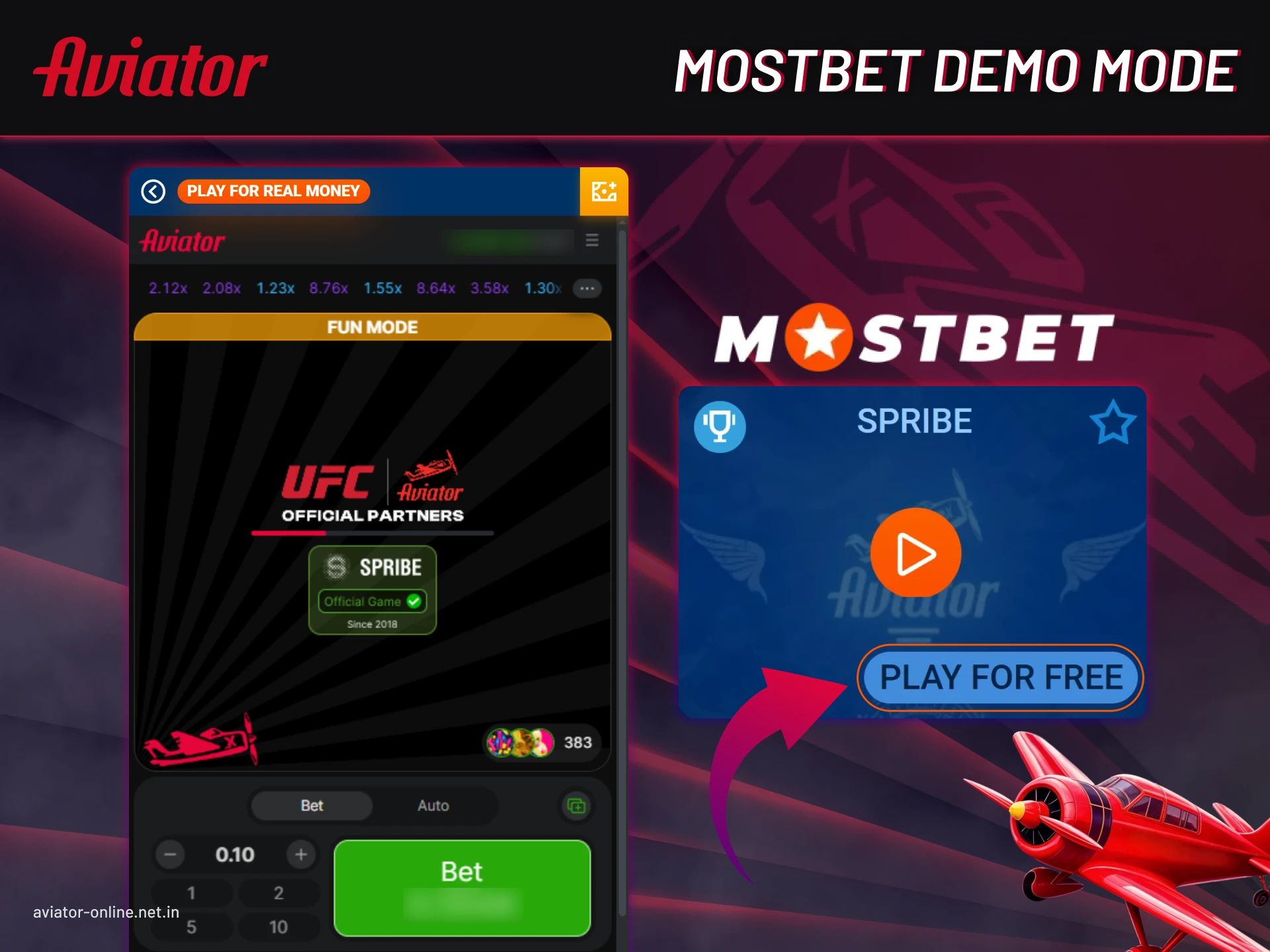 Risk-free practice of a demo account on Mostbet.