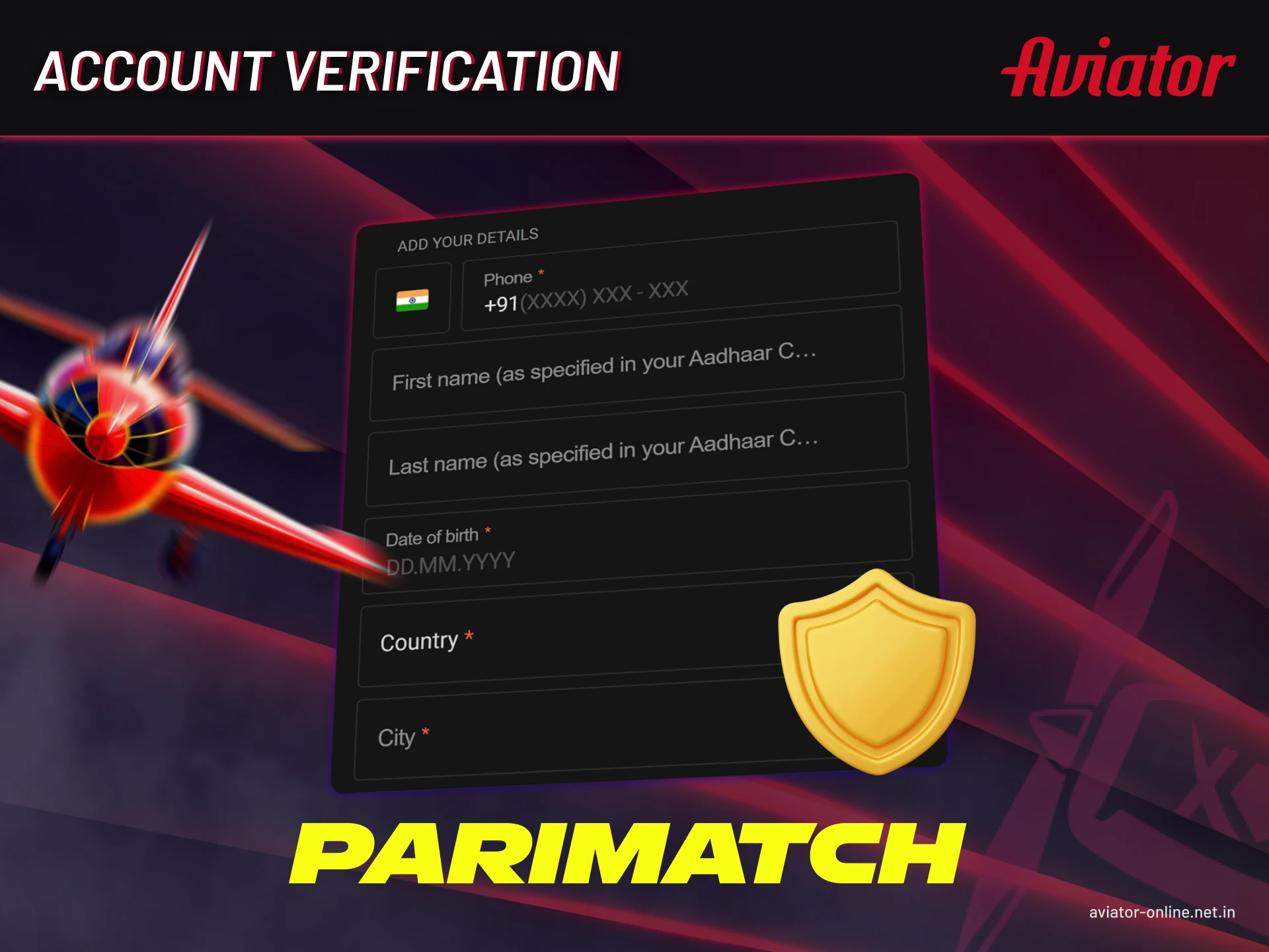 Verify your Parimatch account and stay safe.